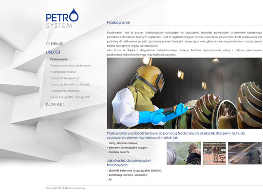 strona internetowa petrosystem.eu