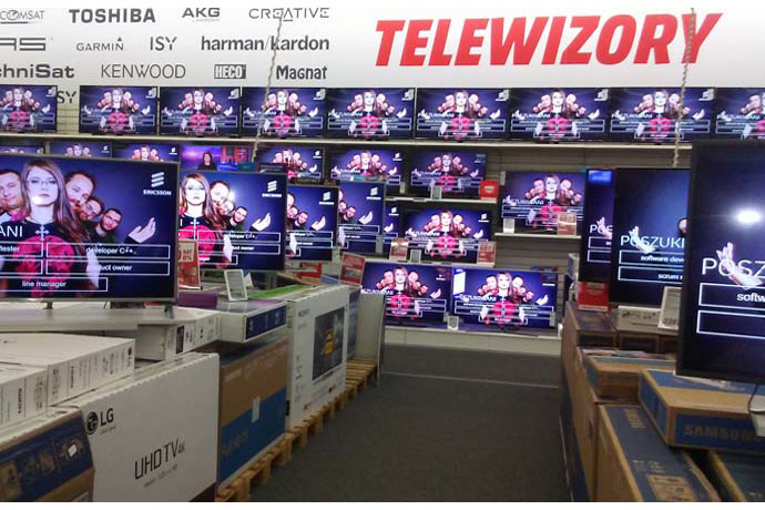 Reklama w elektromarketach Media Markt